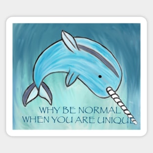 Uniquely Narwhal Sticker